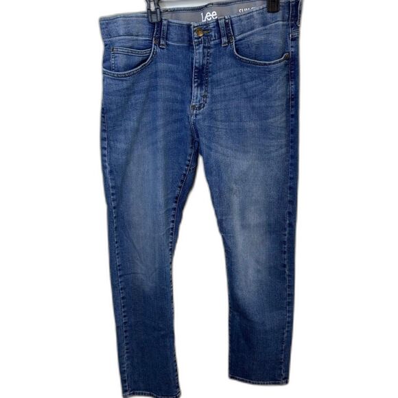 Lee Men's Jeans Blue Denim Slim Straight Stretch Size 36x30 - Picture 1 of 9